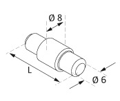 Glass Clamp Security Pins CAD Drawing